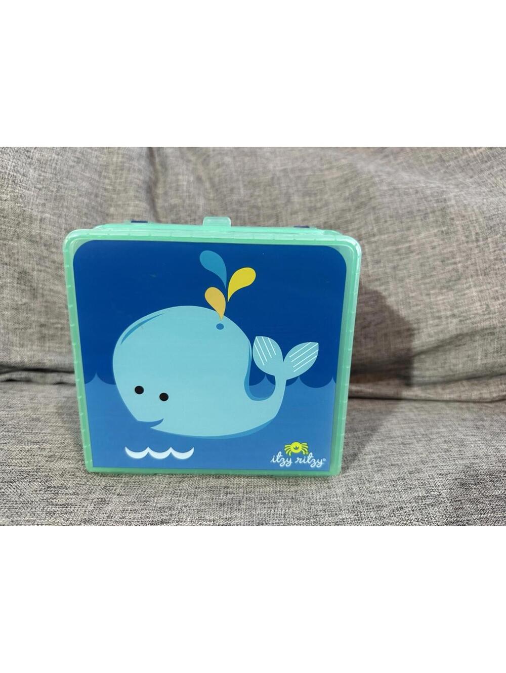 Itzy Ritzy Lunch Happened Blue Whale Bento Lunch Box BPA Free